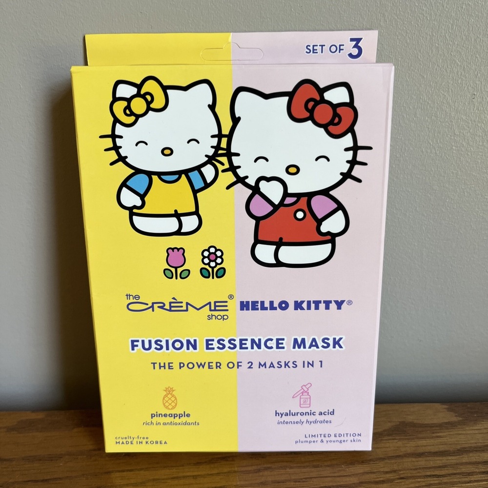 The Creme Shop x Hello Kitty Fusion Essence‎ Masks SET OF 3 - NEW